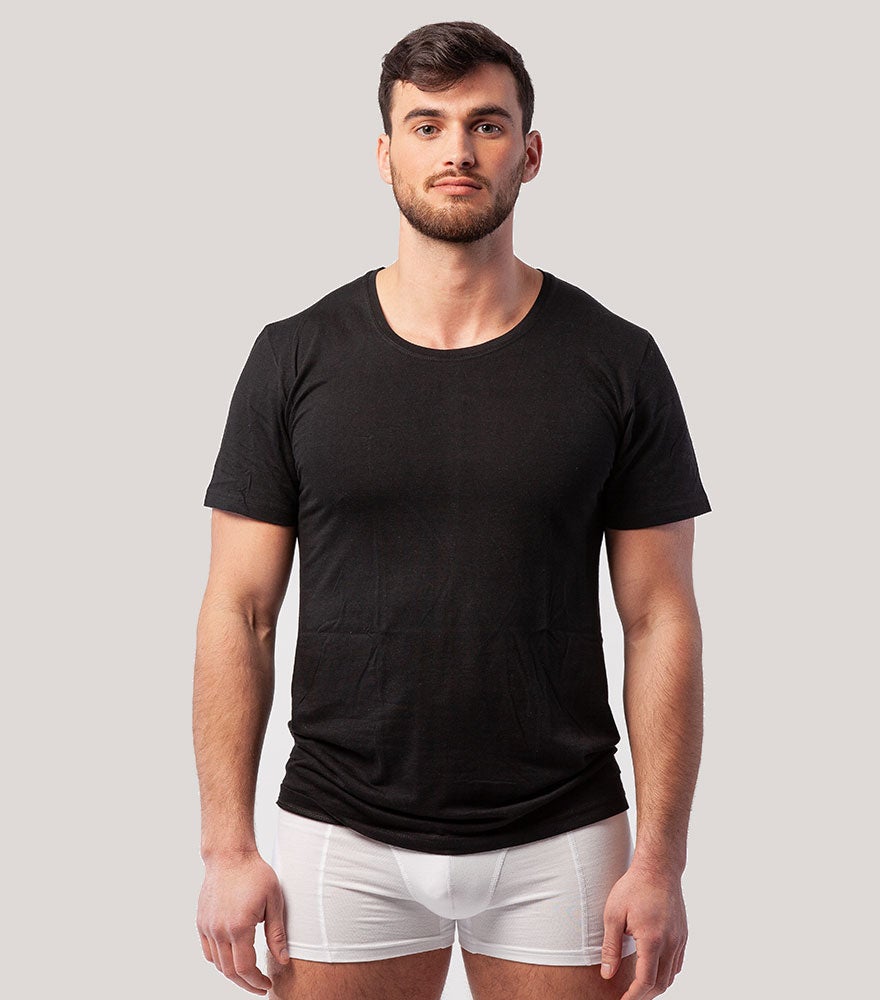 Bambus T-skjorte med rund hals