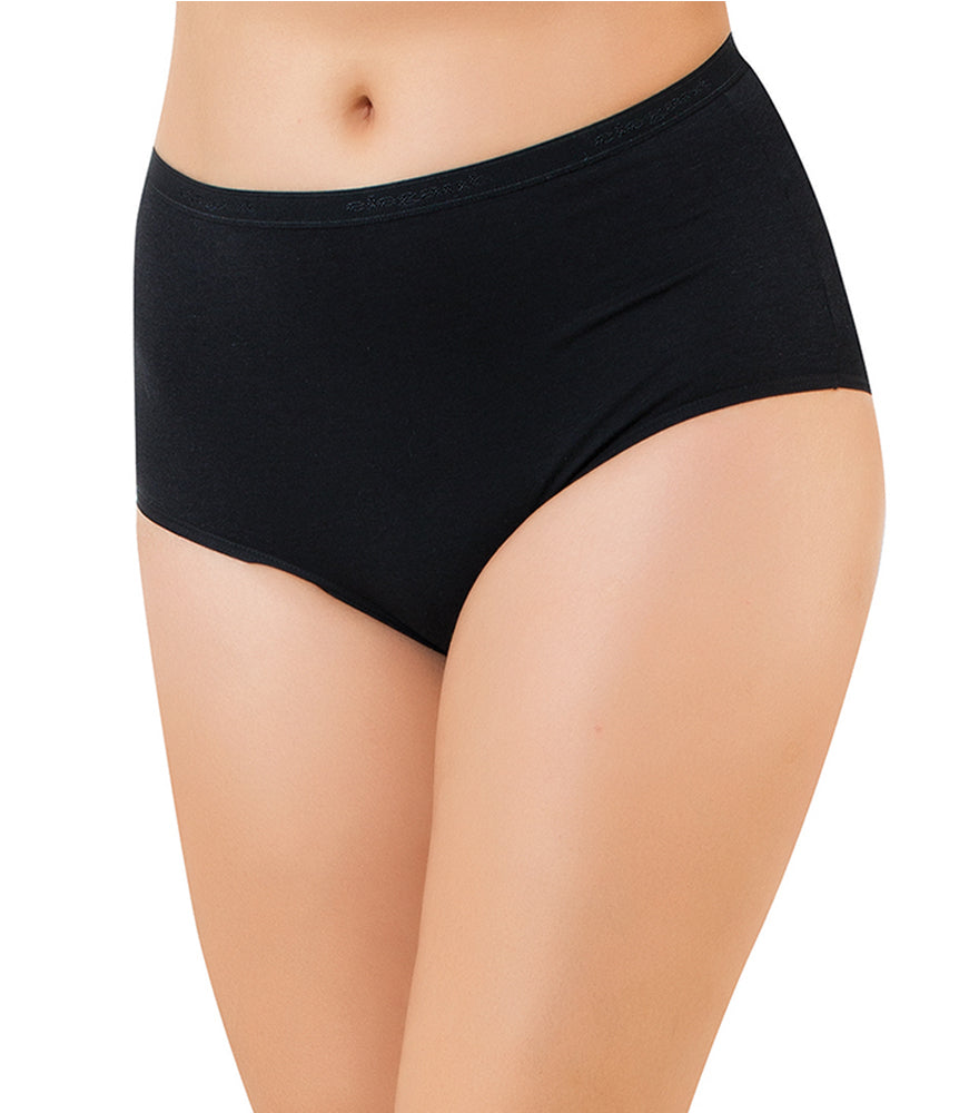 Sort Maxi-truse i bambus - 4 par